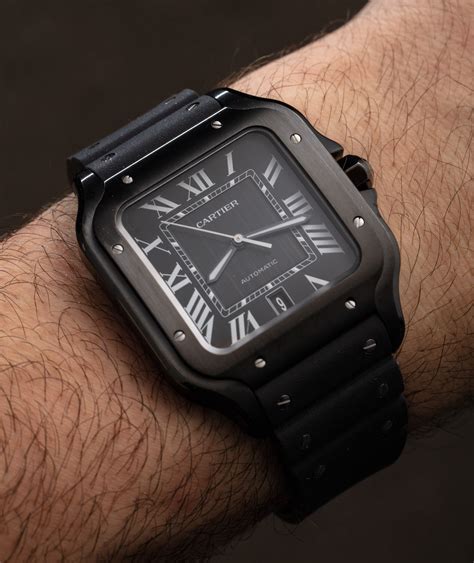 orologio cartier black|cartier santos watch price.